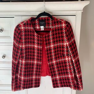 Red and black Checked Blazer jacket L